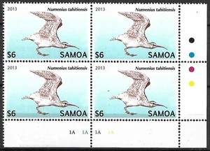 SAMOA - 2013 MNH " NATURE - Endangered Bats & Birds ($6.00)" Block Of 4 !!! - Picture 1 of 1