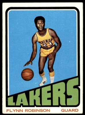 1972-73 TOPPS FLYNN ROBINSON LOS ANGELES LAKERS #104 VG/EX - Tiny Wrinkle - Image 1 of 2