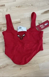 Forever 21 Red NBA Chicago Bulls Women's Crop-top - Size s - Picture 1 of 6