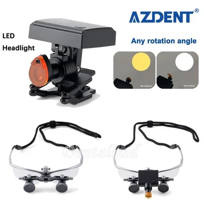Lupas dentales médicas Ergo lupa binocular/luz de cabeza quirúrgica LED - Imagen 1 de 2
