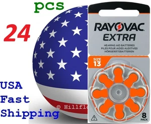 24 piezas tamaño 13 PR48 Rayovac Tarjeta Extra 1.45V Zinc Aire Audífono Batería - Imagen 1 de 21