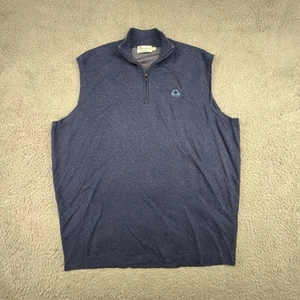 Peter Millar Mens Vest Extra Large Blue Crown Comfort May River Golf Club - Picture 1 of 10