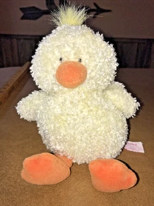 Pollo de peluche Russ Berrie Garbanzo 9" de alto amarillo naranja ¡Lindo! Juguete de peluche - Imagen 1 de 5