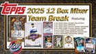 LOS ANGELES DODGERS 2025 Topps GILDED/COSMIC/MUSEUM 12 Box TEAM break #2