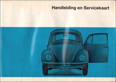 Manuale Dell'Operatore Originale VW Beetle Olandese Del 1968 - Immagine 1 di 2