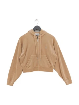 Juicy Couture Women's Hoodie S Tan Polyester with Elastane Full Zip - Image 1 of 4