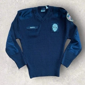 CT Department Of Corrections Blauer Ribbed Knit Stretch Uniform Sweater Size 2XL - Picture 1 of 6