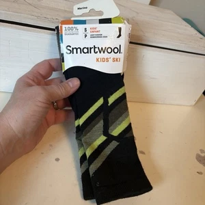 NWT SmartWool S Ski Racer 9-11.5 Kid’s Wintersport Stripe Socks Merino Wool - Picture 1 of 7