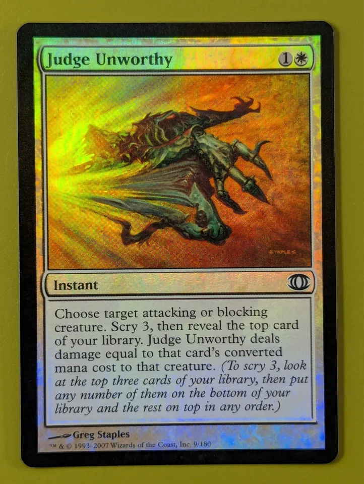FOIL Judge Unworthy x1 Future Sight 1x Magic the Gathering MTG - Image 1 of 1