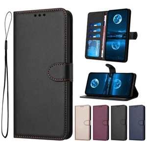Leather Wallet Case Flip Stand Card Cover for Samsung S25 Ultra S24 Plus S23 S22 - Picture 1 of 16
