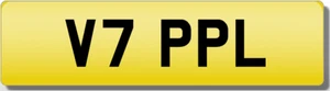 PPL VT VTP PL PL V7 Private Cherished Registration Number RARE 5 DIGIT PPL Plate - Picture 1 of 1