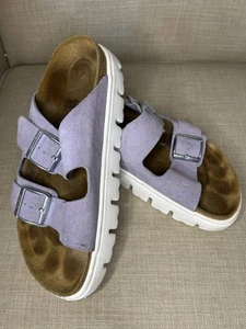 Birkenstock Arizona Platform Chunky Papillio Wedge Slides Womens EU 40 US 9.5 - Picture 1 of 9