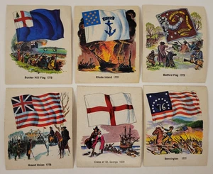 1976 NATIONAL FLAG FOUNDATION Fleer STICKER CARD SET 6/31 Quality Bakers USA EX+ - Bild 1 von 2