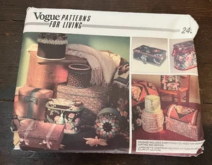 Vogue for Living 2459 Sewing Pattern Band Boxes Vintage 1990 Uncut - Picture 1 of 6