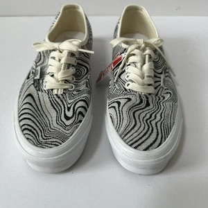 vans size M8.5/W10.0 721356 off the wall black stripes - Picture 1 of 14
