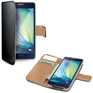 COVER CUSTODIA BOOK PER SAMSUNG GALAXY A5 2016 CELLY NERA NUOVA CON PORTATESSERE - Picture 1 of 1
