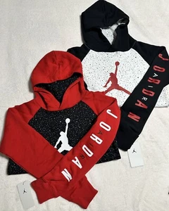 Youth Jordan Air Hoodies (red-size L)(white-size M) - Picture 1 of 3