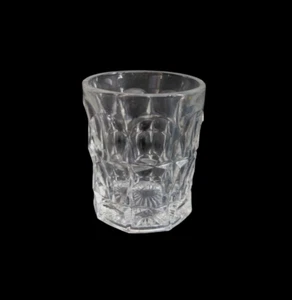 EAPG DEEP STAR & OCTAGONS Clear Glass CHILD TUMBLER mfg unknown ca 1900's - Picture 1 of 5