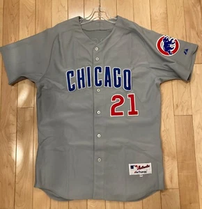 Maglia Vintage Sammy Sosa #21 Chicago Cubs Autentica In Campo Majestic 48/XL - Foto 1 di 9
