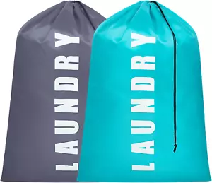 Laundry Bag,2 Pack Extra Large Travel Laundry Bags for Dirty Clothes, Laundry Ba - Picture 1 of 12