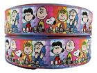 Charlie Brown Cartoon Cast 1" Wide Repeat Ribbon Sold In Yards - Usa Seller