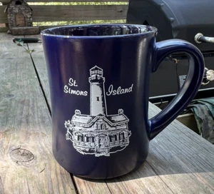 St. Simons Island Leuchtturm Kaffeetasse Becher Souvenir - Bild 1 von 3