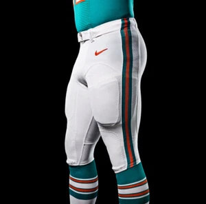 MIAMI DOLPHINS TEAM ISSUED/GAME USED WHITE THROWBACK NIKE PANTS ALL SIZES! RARE! - Picture 1 of 12