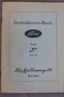 Ford Instruction Book Model "Y" 4/21 hp "German" Operating Instructions Operation
