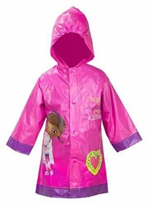 迪士尼女孩 Doc Mc Stuffins (Stuffy Dragon) Rain Slicker (Toddler/Little Kid) — 第 1/4 张图片