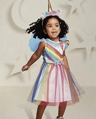 Rainbow Unicorn Costume. 2T-3T. New. - Image 1 of 4