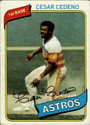 1980 Topps #370 Cesar Cedeno - Image 1 of 2