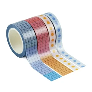 Erin Condren Focused Washi Tape paquete de 4 planificador álbum de recortes lista de diario de viñetas - Imagen 1 de 4