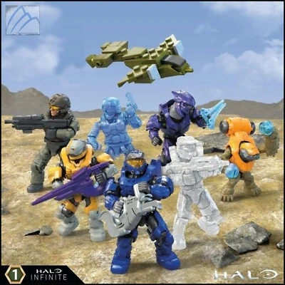 NEW HALO MEGA CONSTRUX INFINITE 1 MAF SERIES FULL COMPLETE SET CHIEF BROHAMMER - Image 1 of 2