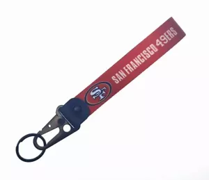 San Francisco 49ers Carabiner Lanyard Keychain 8”NFL Football San Francisco49ers - Picture 1 of 3