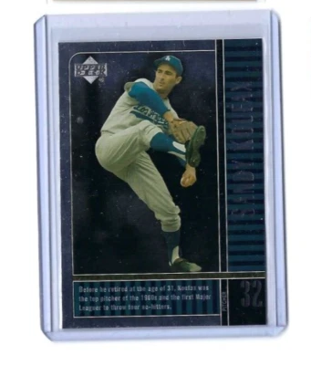 2000 Upper Deck Legends #28 Sandy Koufax LA Dodgers HOF - Image 1 of 2