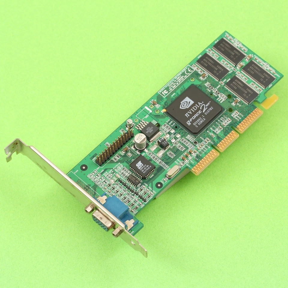 Dell OEM Nvidia GeForce2MX Geforce 2MX 32MB AGP Video Graphics Card VGA - Image 1 of 4