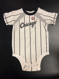 Chicago White Creeper Baby Infant Clothes MLB Stripes - Picture 1 of 3