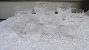 5 copas de agua de colección Stuart Crystal "Clifton Park" Inglaterra - Imagen 1 de 6