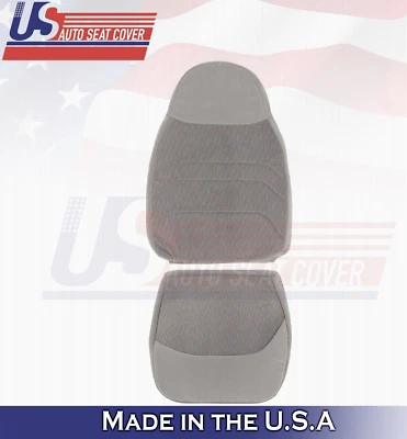 1996 1997 For Ford F150 F250 F350 XLT Driver Top & Bottom Cloth Seat Covers Gray - Image 1 of 4