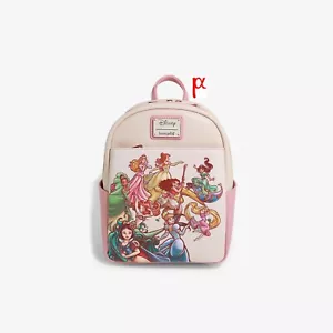 Mini zaino esclusivo Loungefly Disney gruppo principesse posa ritratto schizzo - Foto 1 di 4