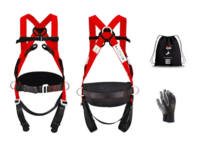 STURZSTOP 3 Punkt Auffanggurt nach DIN EN361 EN358 Fallschutz Fallsicherung Klettergur CE