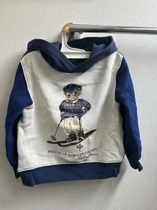 Polo Ralph Lauren Polo Bear Fleece Hoodie Little Boys - Picture 1 of 13