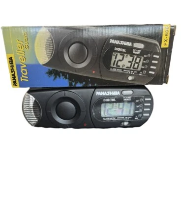 NOS Panashiba Electronics Traveller Guard Alarm Clock With Light New FX-600 - Image 1 of 4