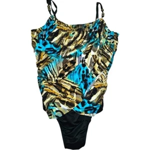 Costume da bagno Magicsuit Miraclesuit increspato pezzo unico in 24 W - Foto 1 di 5