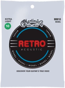 Cuerdas de guitarra acústica Martin Retro 10-47 personalizadas Light Monel MM10 - Imagen 1 de 1