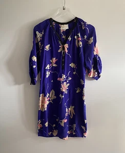 Yumi Kim Floral Silk Drawstring Peasant Dress Womens Size Small (407) - Picture 1 of 6