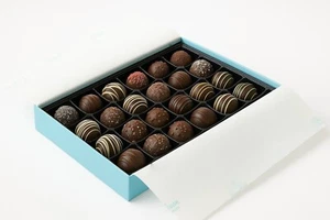 Dark Chocolate Truffles 24 Pcs Of Champagne, Rum, Amaretto, Ship 2nd Day Air - Picture 1 of 8