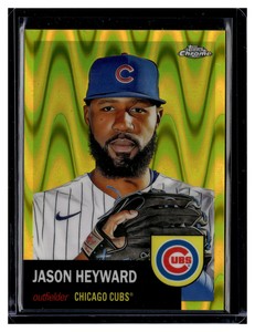 2022 TOPPS Chrome Platinum #245 Jason Heyward yellow ray wave nr mint/mint