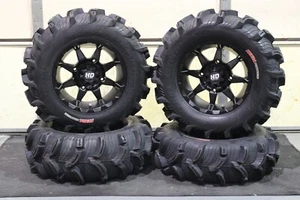 CAN AM DEFENDER HD7 28" EXECUTIONER ATV TIRE & 14" HD6 BLK WHEEL KIT CAN1CA - Picture 1 of 7