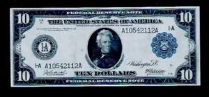 1914 $10 Large Size Notes Federal Reserve Note Boston - Picture 1 of 2